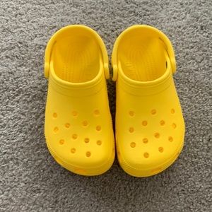 Size 7 Women’s Yellow Crocs